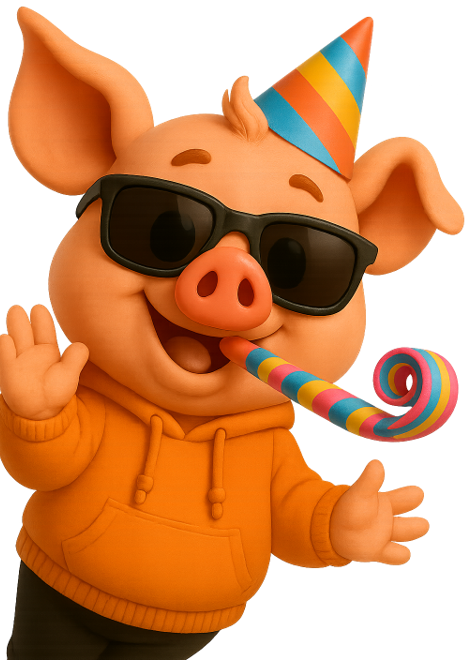 Mascota festejando (izquierda)